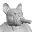 Bulldog-smoke.png Pack gentleman french bulldog with bowler hat and cigar style