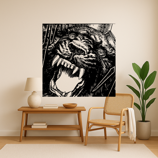 🎨 Berserk Nosferatu Zodd Wall Art Framed・ 3D File for 3D printing・Cults
