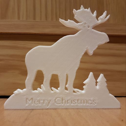 Merry Christmas Moose - 3D model önizlemesi