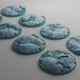 ovw2.png 8x 32mm bases with frozen ice tundra design (+toppers)