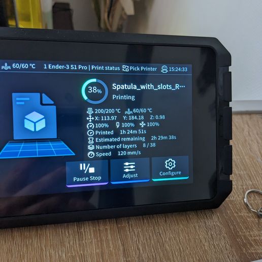 Spatula with slots, rounded corners
