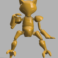 abra.png 3MF-Datei Flexi Abra・3D-druckbares Modell zum Herunterladen