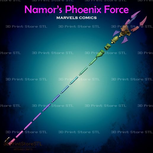 5.jpg Phoenix Force Namor Trident From MCU - Fan Art 3D print model