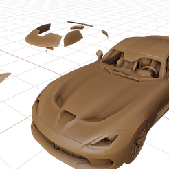 1.png Archivo STL Dodge Viper 2013・Plan para descargar y imprimir en 3D