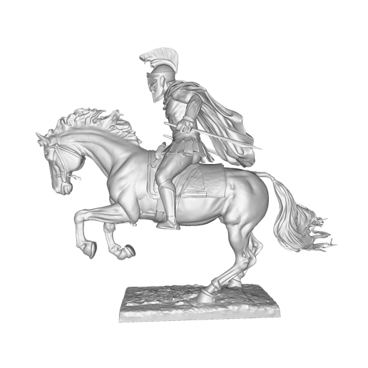 024.png HighPoly Древний воин на резвом скакуне