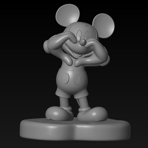 Valentine's Day Gift 3D Print STL, Romantic Mickey Mouse Figure, I Love You Sculpture, Anniversary Gift Idea STL - Print Ready STL