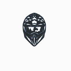 enduro-helmet.png STL file Enduro Helmet Wallart 2D・3D printing idea to download