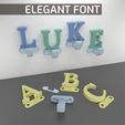 Elegant-Font.jpg Letter coat hangers - Elegant font