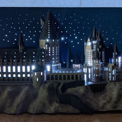! ey a ae _—— al Hogwarts castle 3D pictureframe