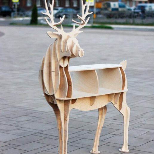 🦌 deer Shelf cnc dxf・Free 3D File for ・Cults