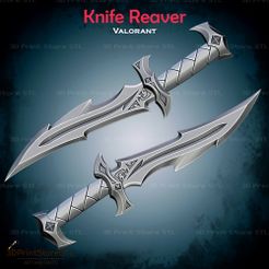 1.jpg Reaver Knife Cosplay Valorant - STL File 3D print model