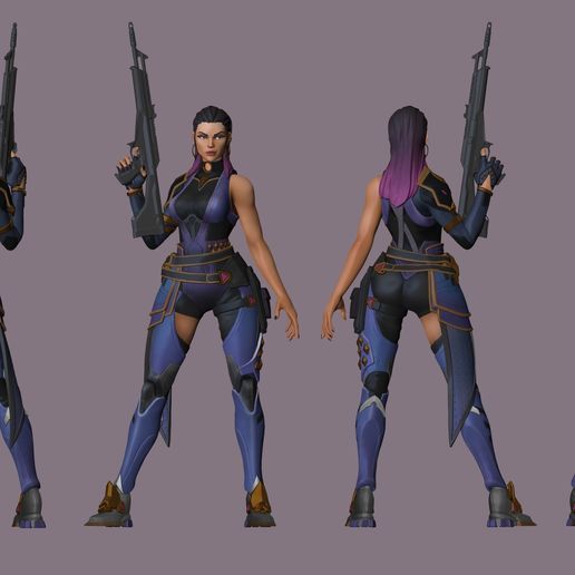 STL file Reyna Valorant 🔫 ・3D print design to download・Cults