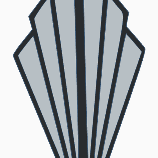 Art deco wall hanger 3D model