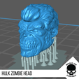 17.png Hulk Zombie head for 6 inch Action Figures