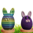 CULTS.png Caja del tesoro del conejito en forma de huevo de Pascua
