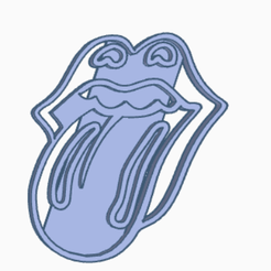 RollingSelloFOTO.png STL file Cookie cutter Rolling Stones tongue・3D printable model to download, mikegenius