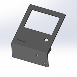 Pic-Front.png Free STL file Ender 3 Left LCD display Holder・Model to download and 3D print