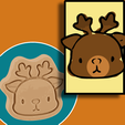 Reindeer-Copertina.png Reindeer Cutter for cookies | fondant | pottery | cold porcelain | craft