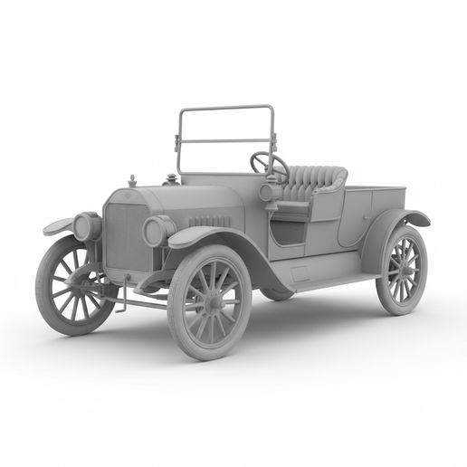 REO Model A hyper detailed car STL, street scene diorama STL, cyberpunk car STL, car workshop STL, American muscle car STL, classic V8 car STL, custom car STL, sci fi car STL, camber car STL, 1930s car STL, car figurine STL, stylized car STL, 1:8 car STL,