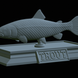 Trout-money-7.png fish sculpture of a trout with storage space for 3d printing