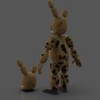 Springtrap.573.jpg FIVE NIGTHS AT FREDDY'S SPRINGTRAP ARTICULATED FIGURE