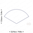 1-3_of_pie~5in-cm-inch-top.png Slice (1∕3) of Pie Cookie Cutter 5in / 12.7cm