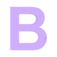 B1.stl Illuminated Letter B, illuminated letter B