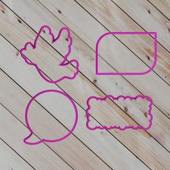 3.png Бесплатный STL файл COOKIE CUTTER различные контуры 2・Дизайн для загрузки и 3D-печати