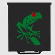 Tree-Frog-BBL-Siloutte.jpg Tree Frog Design on Card box lid with tree frog design modeled in for easy in software painting