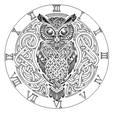 chat-light.png laser-cut owl clock