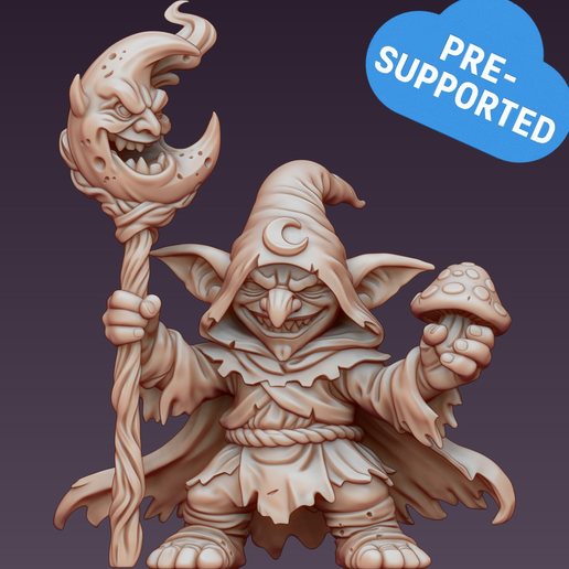 👺 Goblin Wizard - Sorcerer Miniature for Fantasy TTRPGs・Archivo 3D para ...