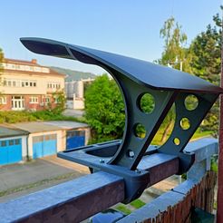 001.jpg STL file BIRD FEEDER (ON RAILING)・3D printer design to download