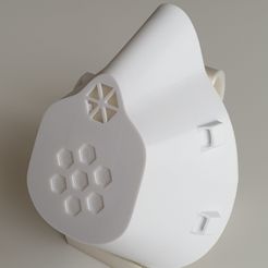 20200415_115039.jpg STL-Datei Covid 19 Mask with/without Exhale Valve (2hrs print, no support) kostenlos・3D-Druck-Vorlage zum herunterladen