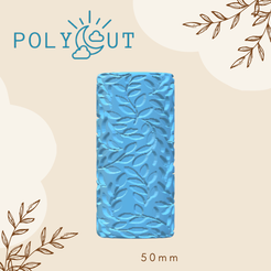 Brown-Simple-Daily-Motivation-Believe-Magic-Season-Quote-Instagram-Post.png Free STL file Foliage Clay Roller・3D print design to download