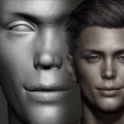 MyCollages-7.png 2 realistic head Men, detailed head model, hyper-realistic head, anatomical head , lips, mouth edges, lip contours, bjd doll