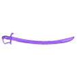 saber.stl Pattern 1796 Cavalry Saber (3.75" scale)