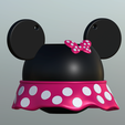 minnie-Dulces2.png STL file Minnie Mouse halloween flowerpot・3D printing design to download