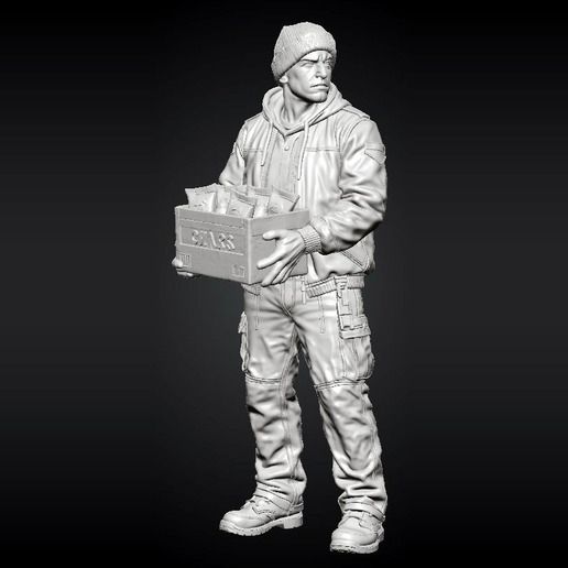 Night Shift Convenience Store - Vendor Carrying a Crate
