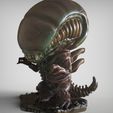 Alien.1283.jpg Alien Chibi version - Chibi monster figurine-Monsterverse