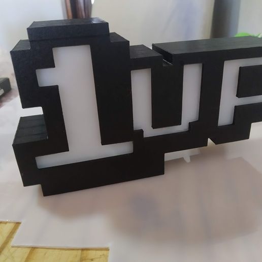 STL file 1up lámpara led / 1up led lamp・Model to download and 3D print ...