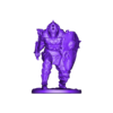 gw_warrior.stl guild wars - obsidian armor warrior