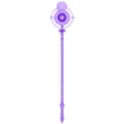 Astra Yao Staff single part.STL Astra Yao Microphone Staff - Zenless Zone Zero
