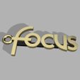 Focus Llavero Logo Render.jpg Ford Focus Logo Keychain