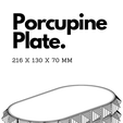 Porcupine-Plate-catalogue.png Fichier STL Assiette Porc-épic・Design pour impression 3D à télécharger