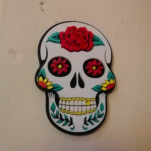 51ac3b55-2e6d-49fa-8585-4b6af8736feb.jpg Skull Catrina Multiparts Wall mount