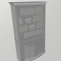 Bookcase-9.jpg STL file Library Bookcase 9・3D printing model to download, kdryan2