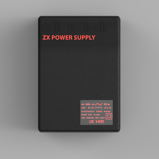 👽 ZX Spectrum PSU replica UK1400・Free STL File for ・Cults