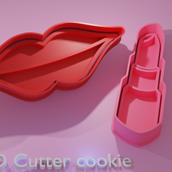 trucchi.png Archivo STL pintalabios cortador de galletas・Diseño para descargar y imprimir en 3D