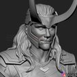 21.jpg LOKI Bust With Helmet - Tom Hiddleston - - Marvel - Avenger 3D print model