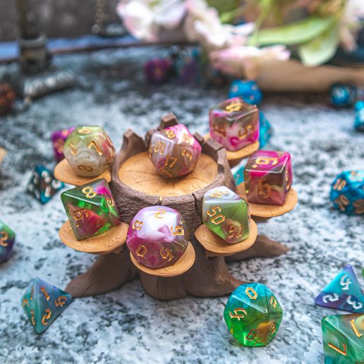 Whimsical Tree dice holder